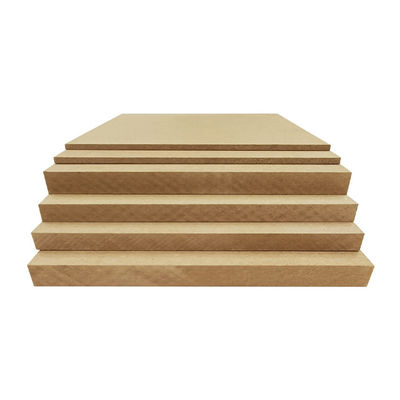 1220*2440mm 18mm 3mm 12mm Plain MDF con colores de melamina y fibra de madera