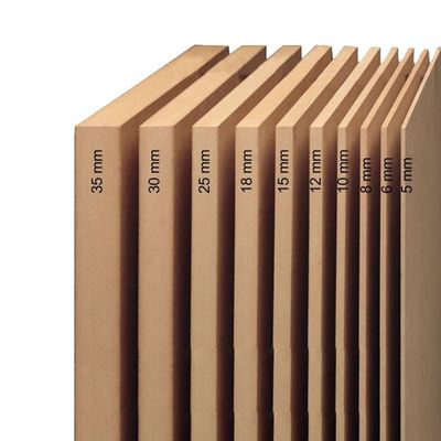 4*8ft 6mm 9mm 12mm 15mm 18mm tablero de Mdf en bruto con grosor de 1,5-25mm