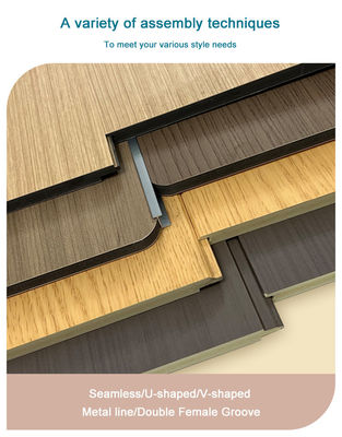 Característica arquitectónica Tablero de pared con material MDF impermeable y patrón 3D de Damasco
