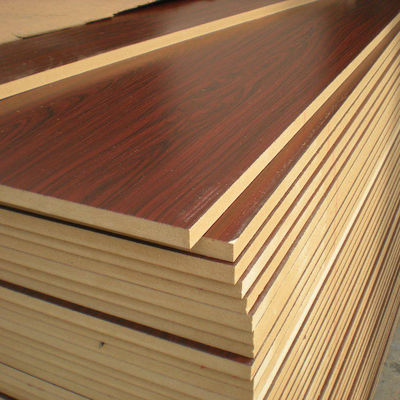 Mdf personalizado de 18 mm 4x8 con película de melamina para muebles y gabinetes de cocina
